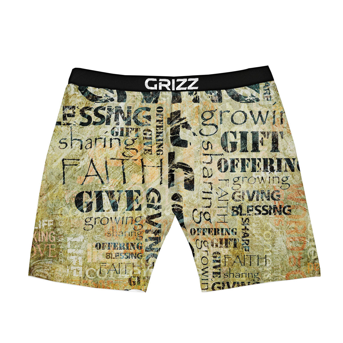 Religious Words Tithing And Giving Print Boxer Briefs-grizzshop