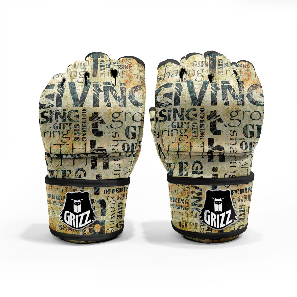 Religious Words Tithing And Giving Print MMA Gloves-grizzshop