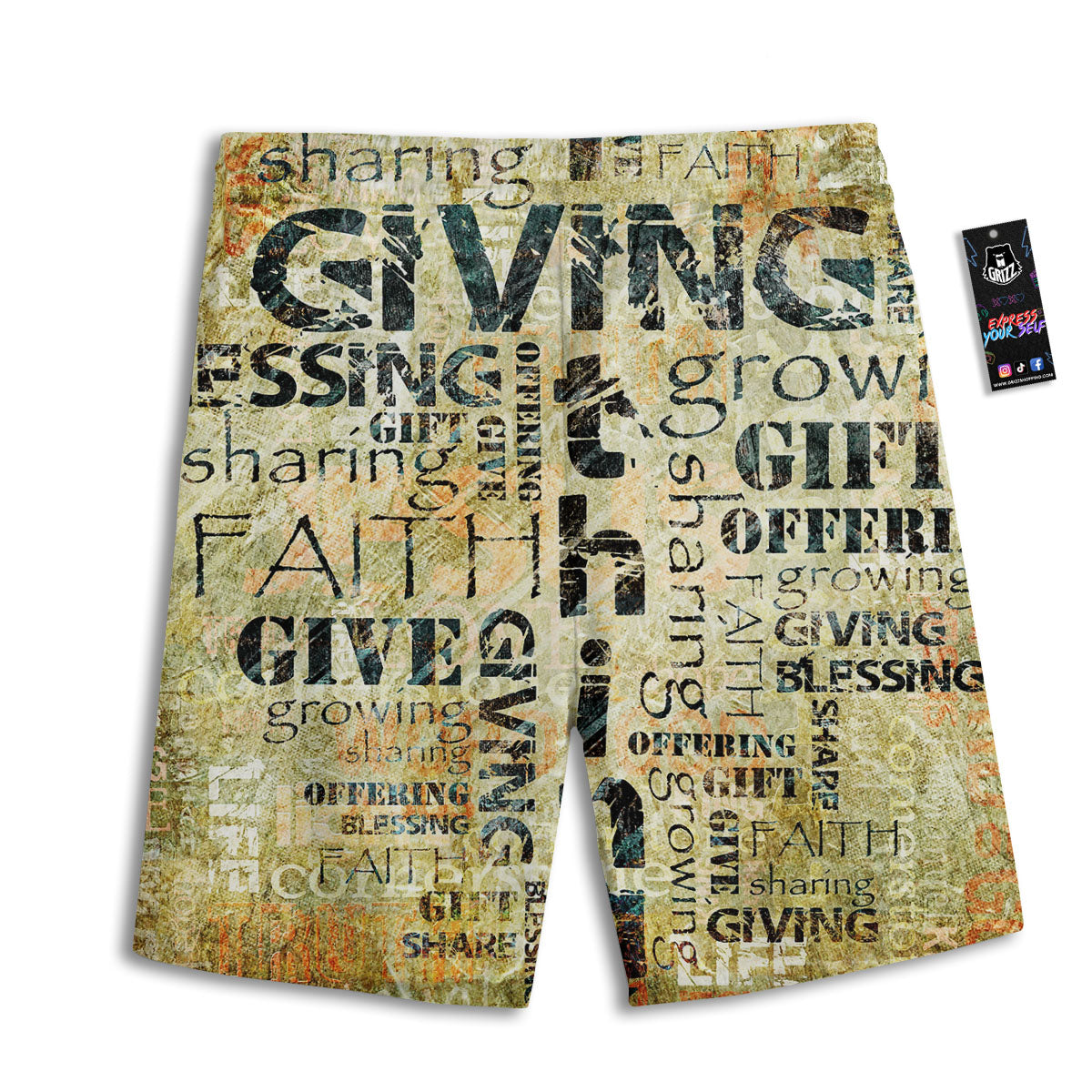 Sea Turtle Native Bohemian Print Men's Athletic Shorts