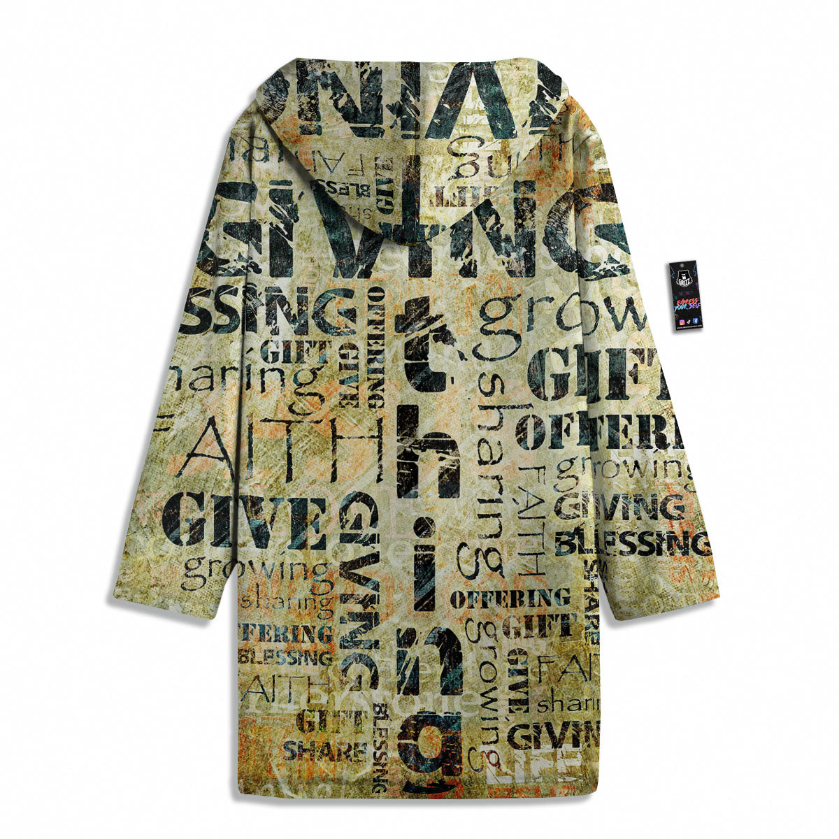 Religious Words Tithing And Giving Print Men's Windbreaker Jacket-grizzshop
