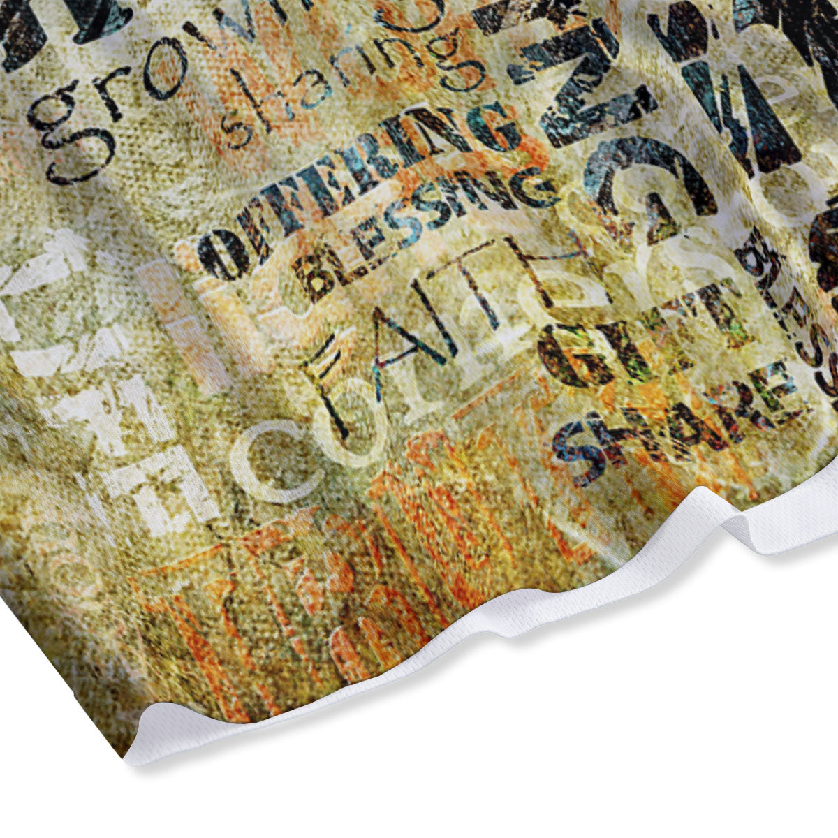 Religious Words Tithing And Giving Print Mesh Shorts