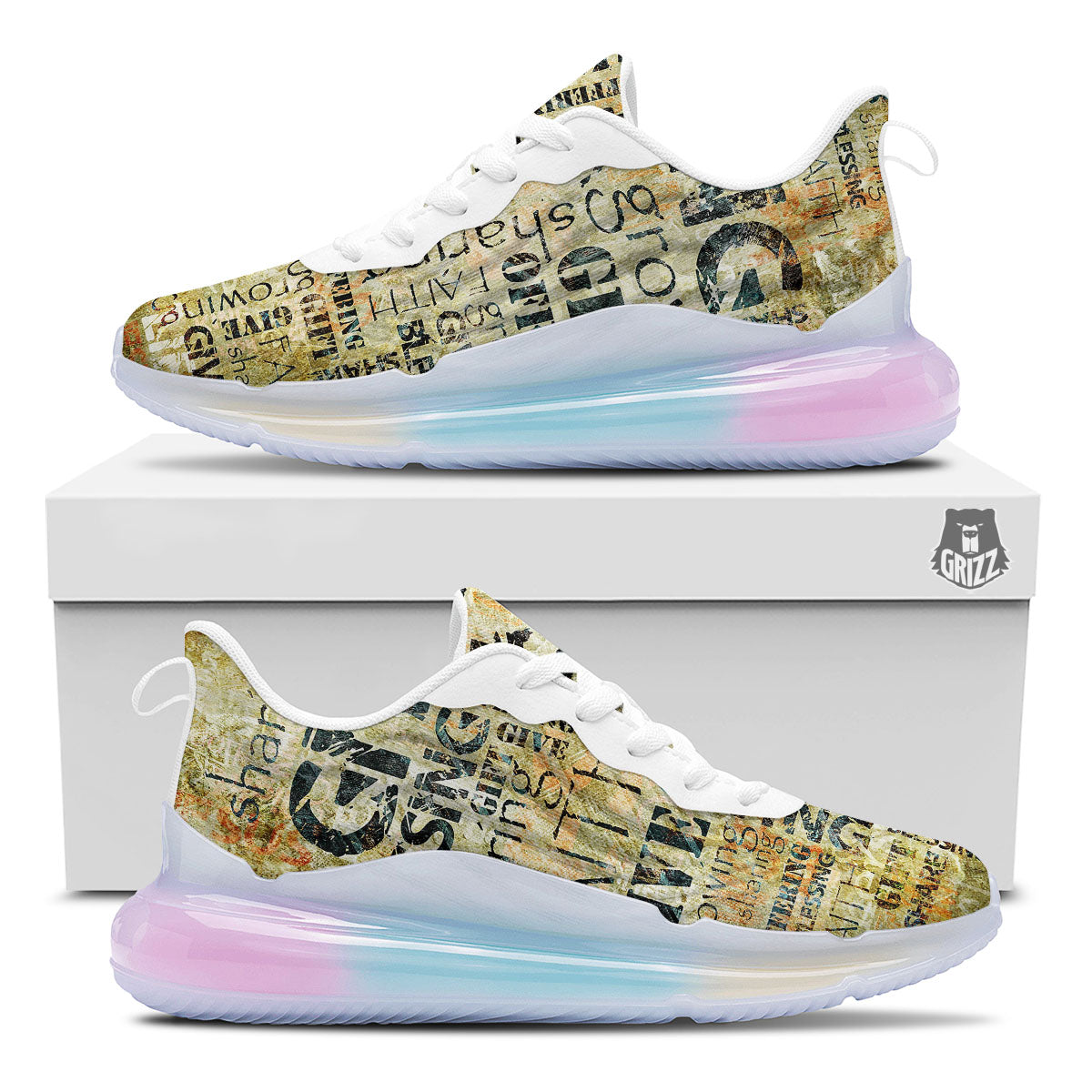 Religious Words Tithing And Giving Print Running Sneakers-grizzshop