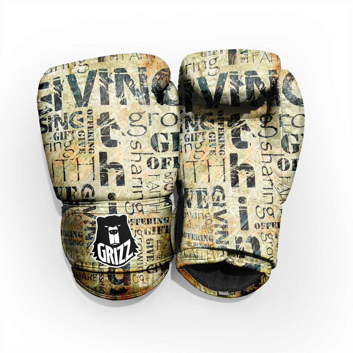 Religious Words Tithing And Giving Print Pro Boxing Glove