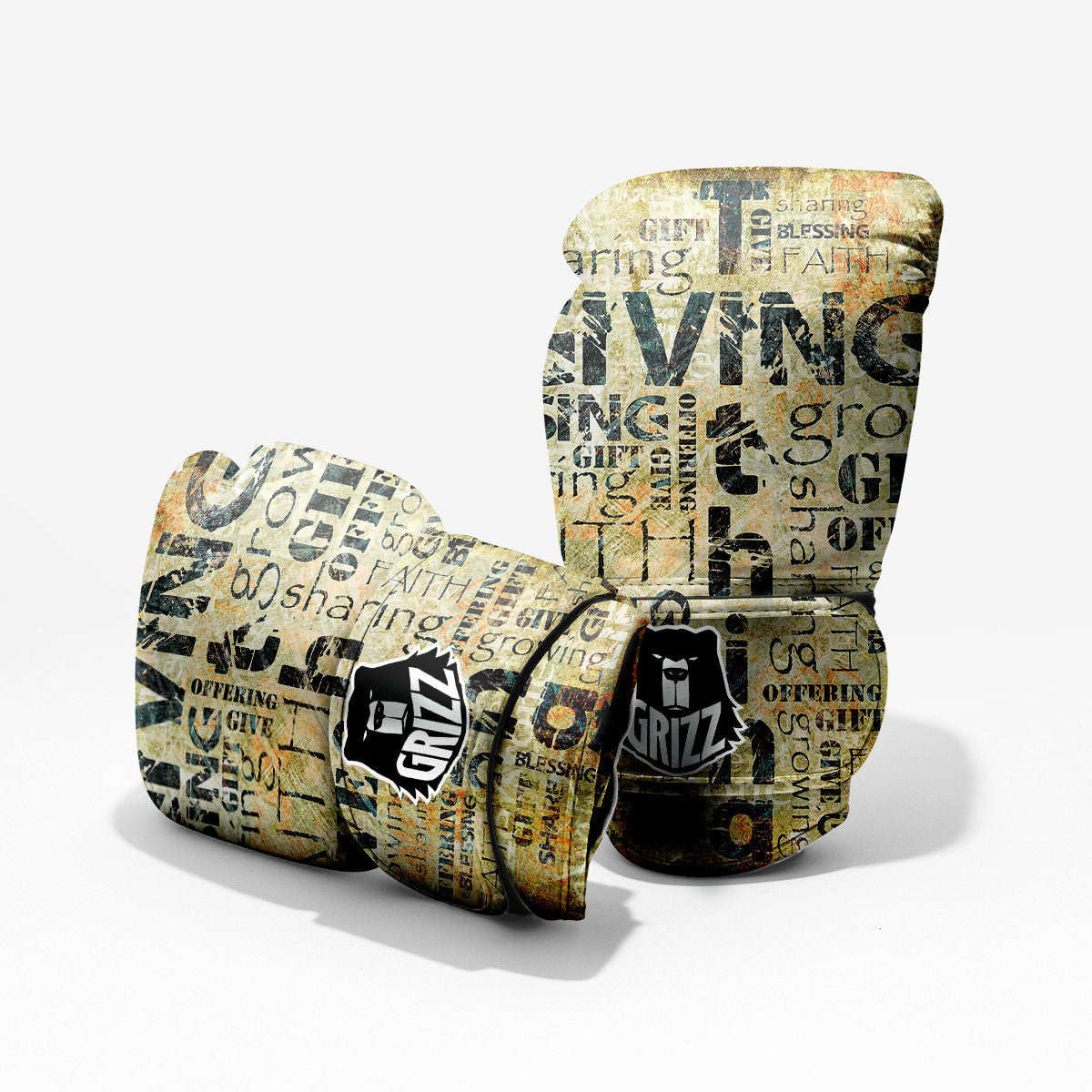 Religious Words Tithing And Giving Print Pro Boxing Glove