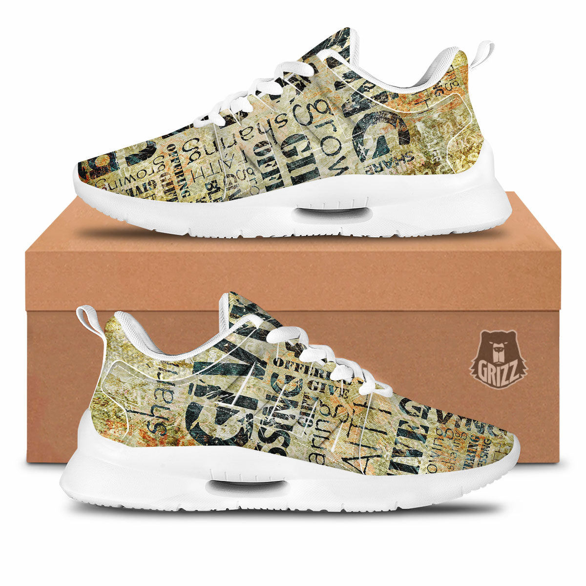 Religious Words Tithing And Giving Print Tennis Shoes-grizzshop