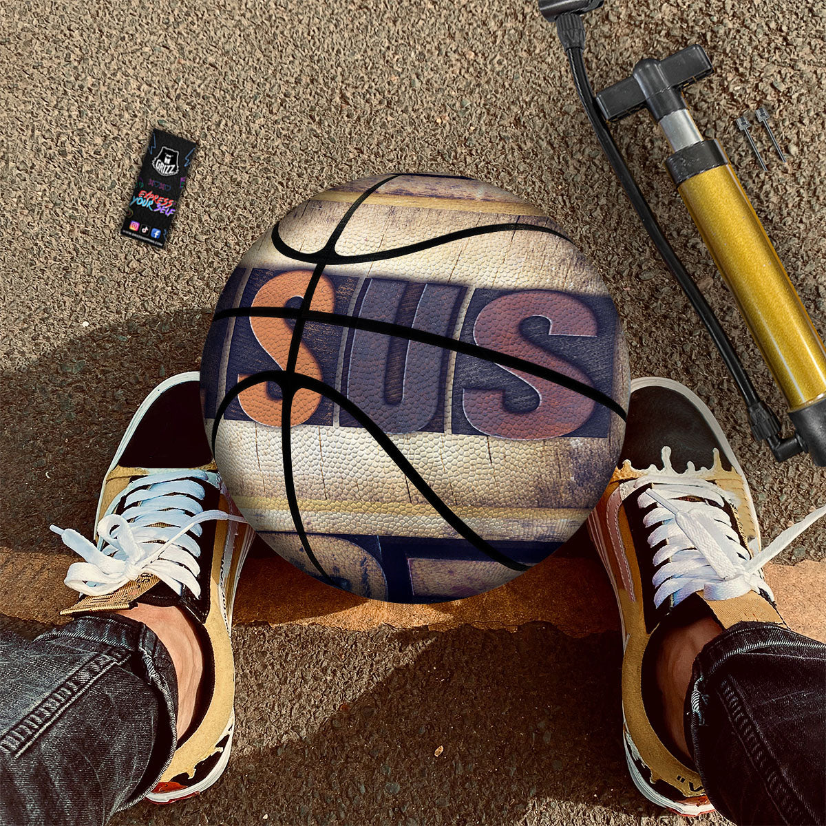 Religious Jesus Words Print Basketball