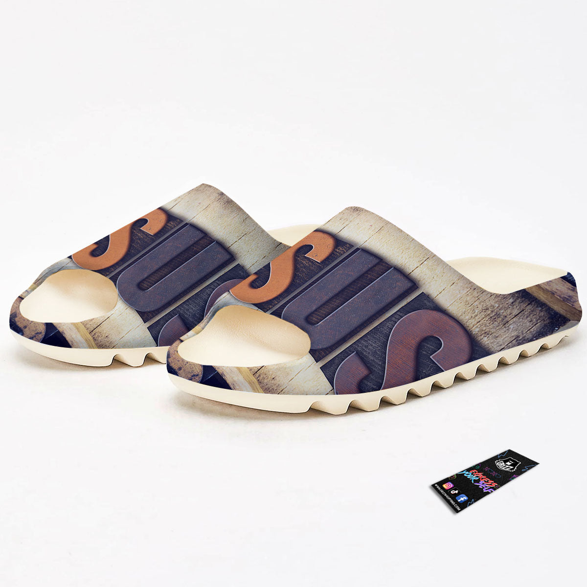 Religious Jesus Words Print Sandals-grizzshop