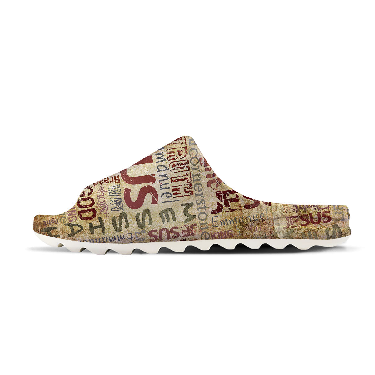 Religious Of God Word Print Sandals-grizzshop