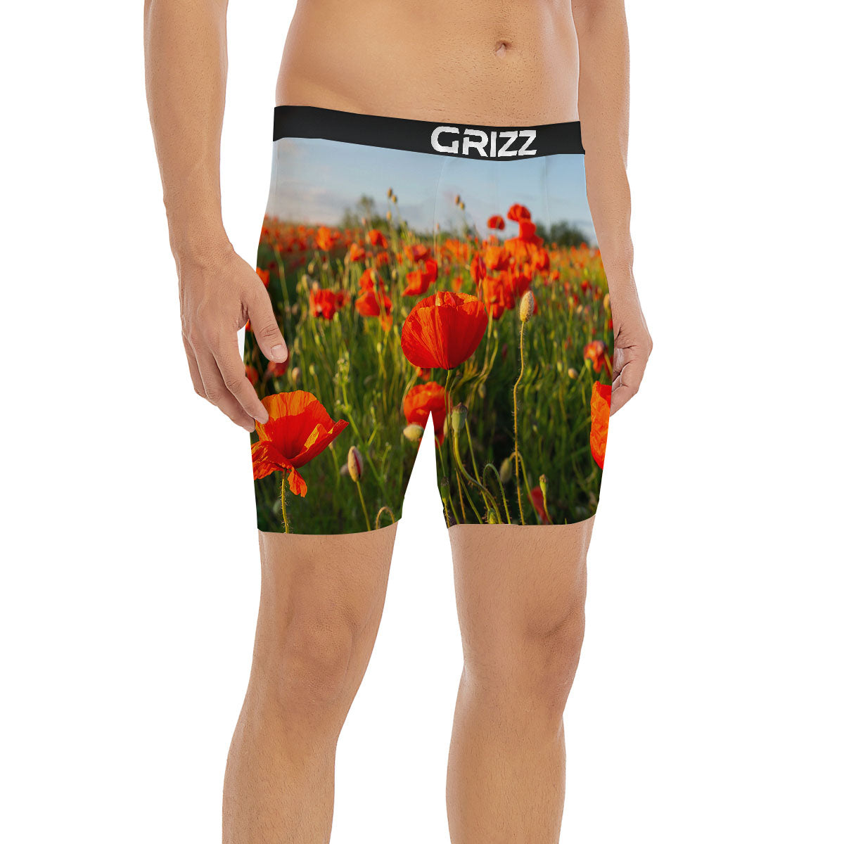 Remembrance Poppy Day Print Boxer Briefs-grizzshop