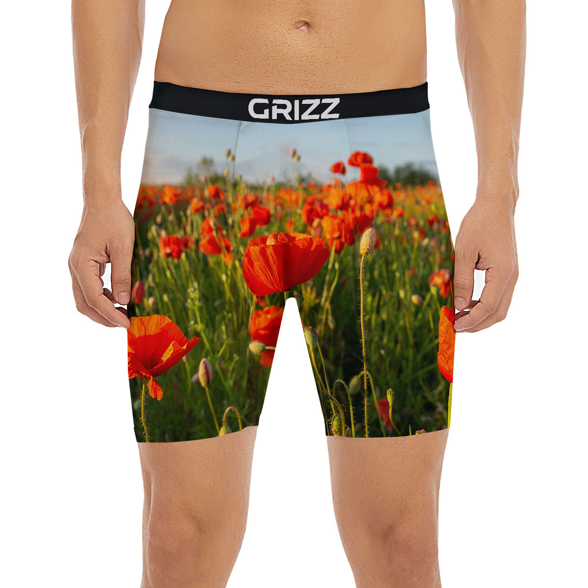 Remembrance Poppy Day Print Boxer Briefs-grizzshop