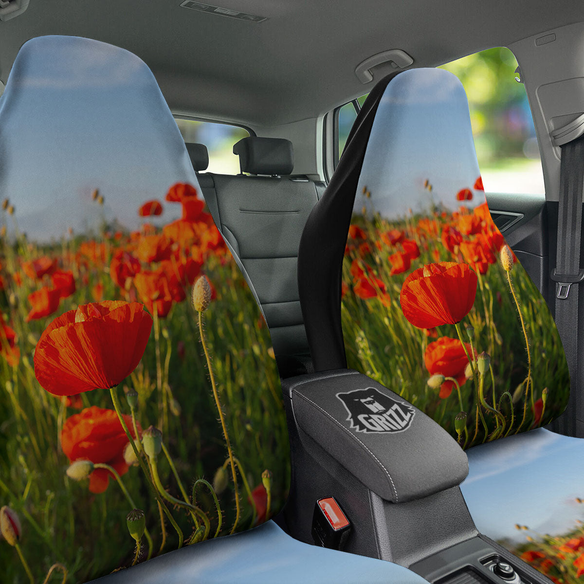 Remembrance Poppy Day Print Car Seat Covers-grizzshop