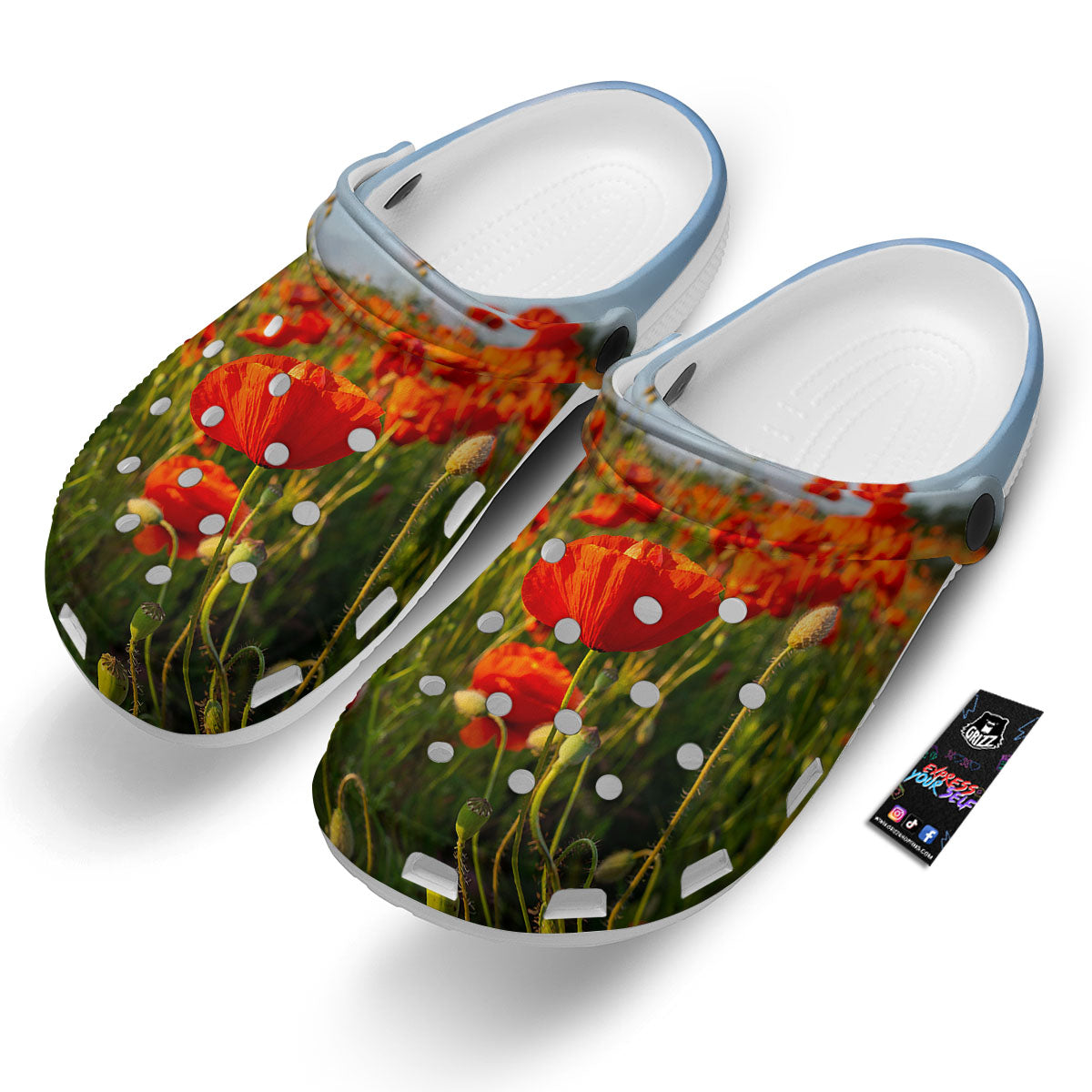 Remembrance Poppy Day Print Clog-grizzshop