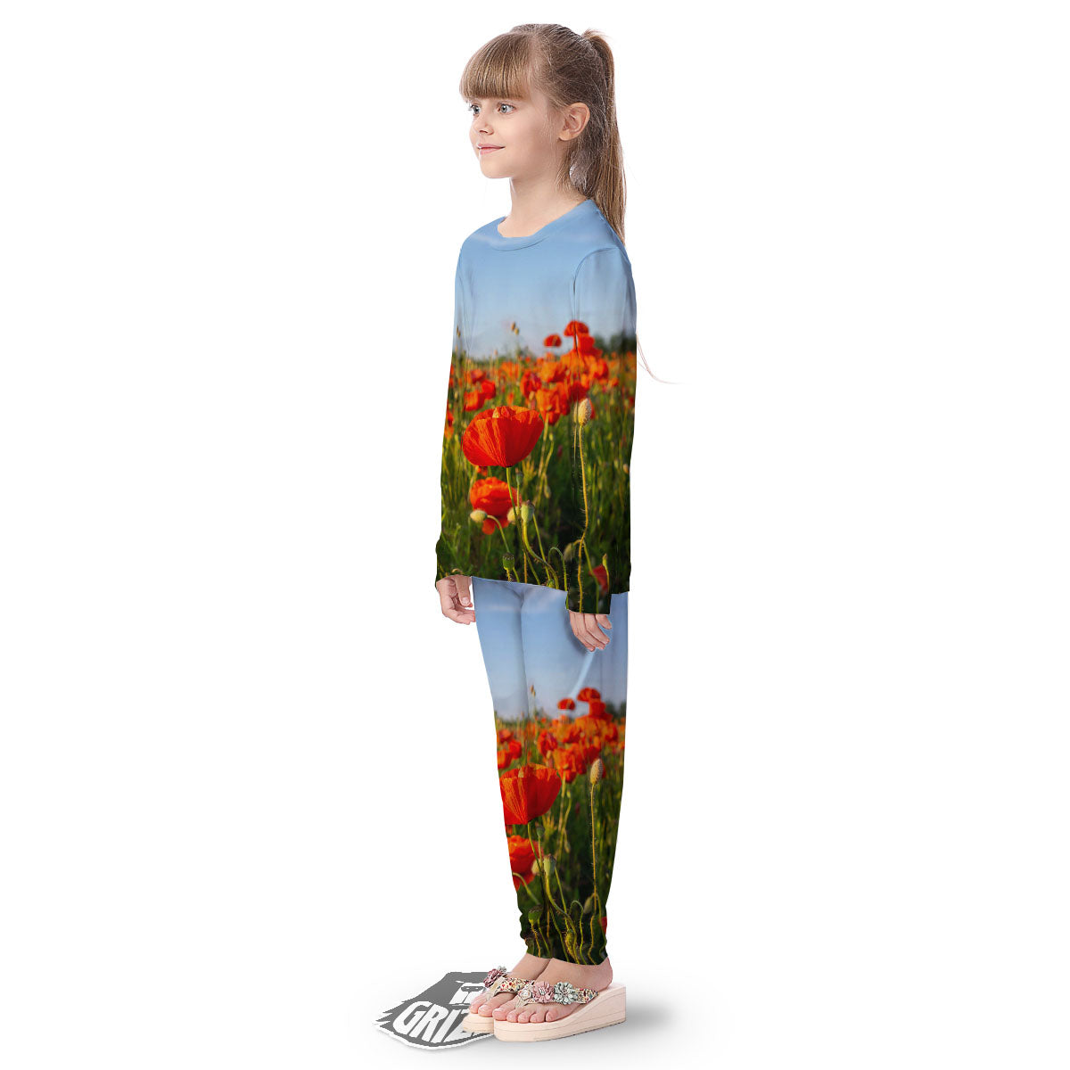 Remembrance Poppy Day Print Kid's Pajamas-grizzshop