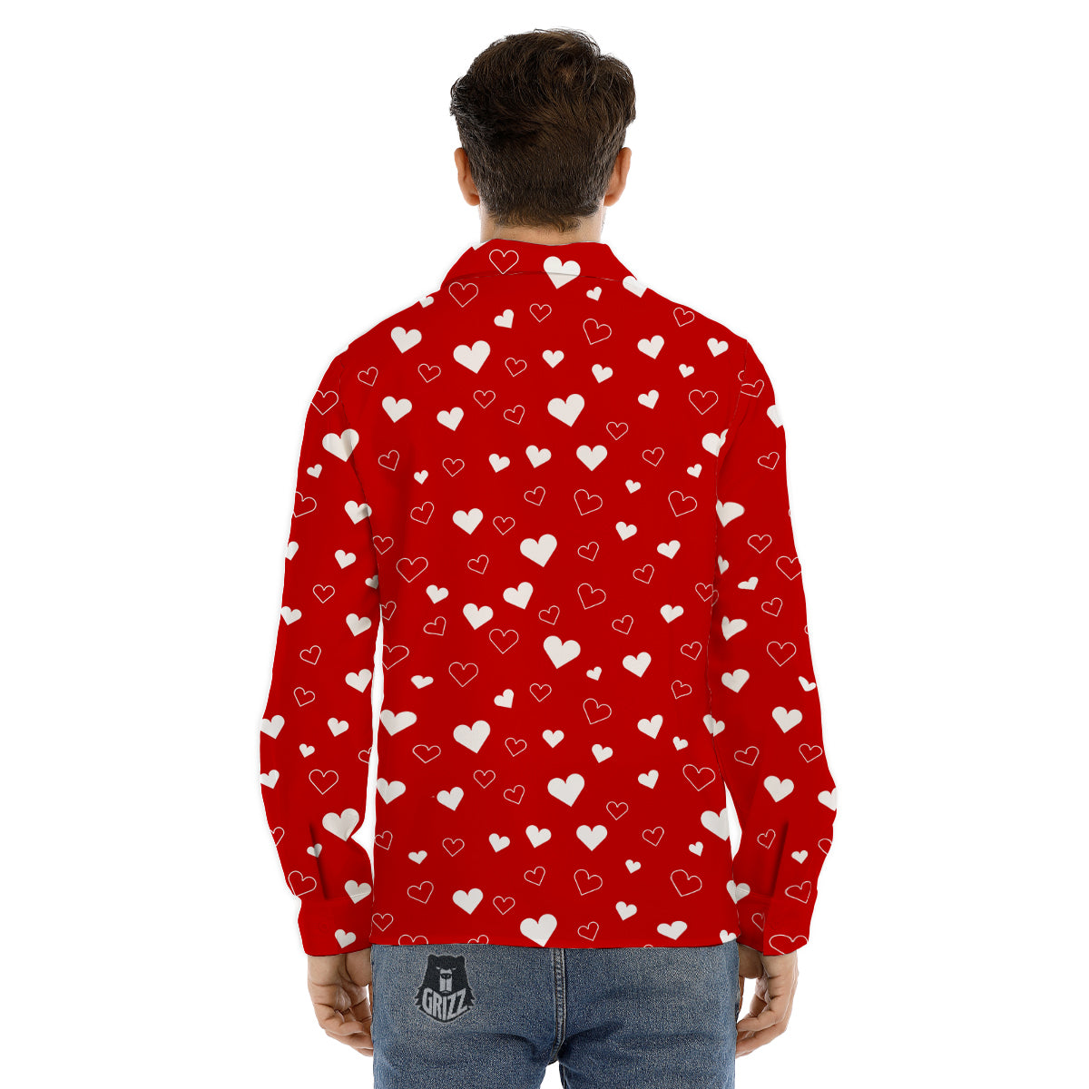 Remembrance Poppy Day Print Men's Dress Shirts-grizzshop