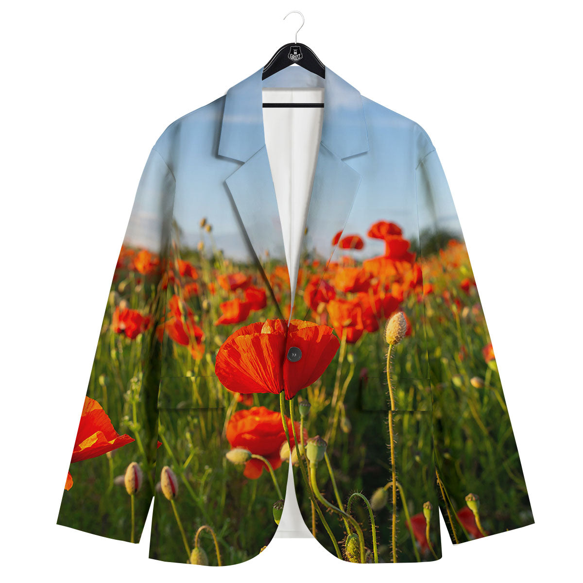 Remembrance Poppy Day Print Men's Sport Coat-grizzshop