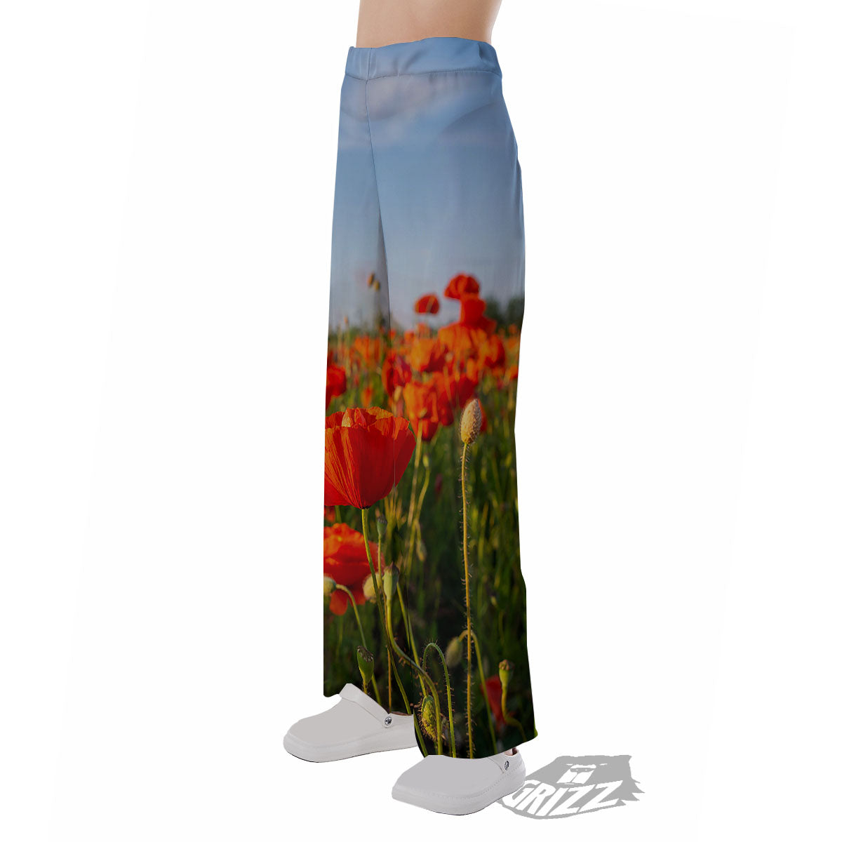 Remembrance Poppy Day Print Pajama Pants-grizzshop