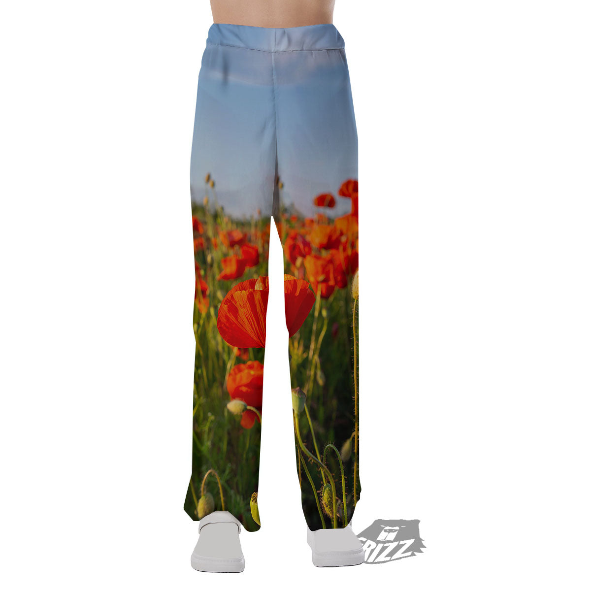 Remembrance Poppy Day Print Pajama Pants-grizzshop