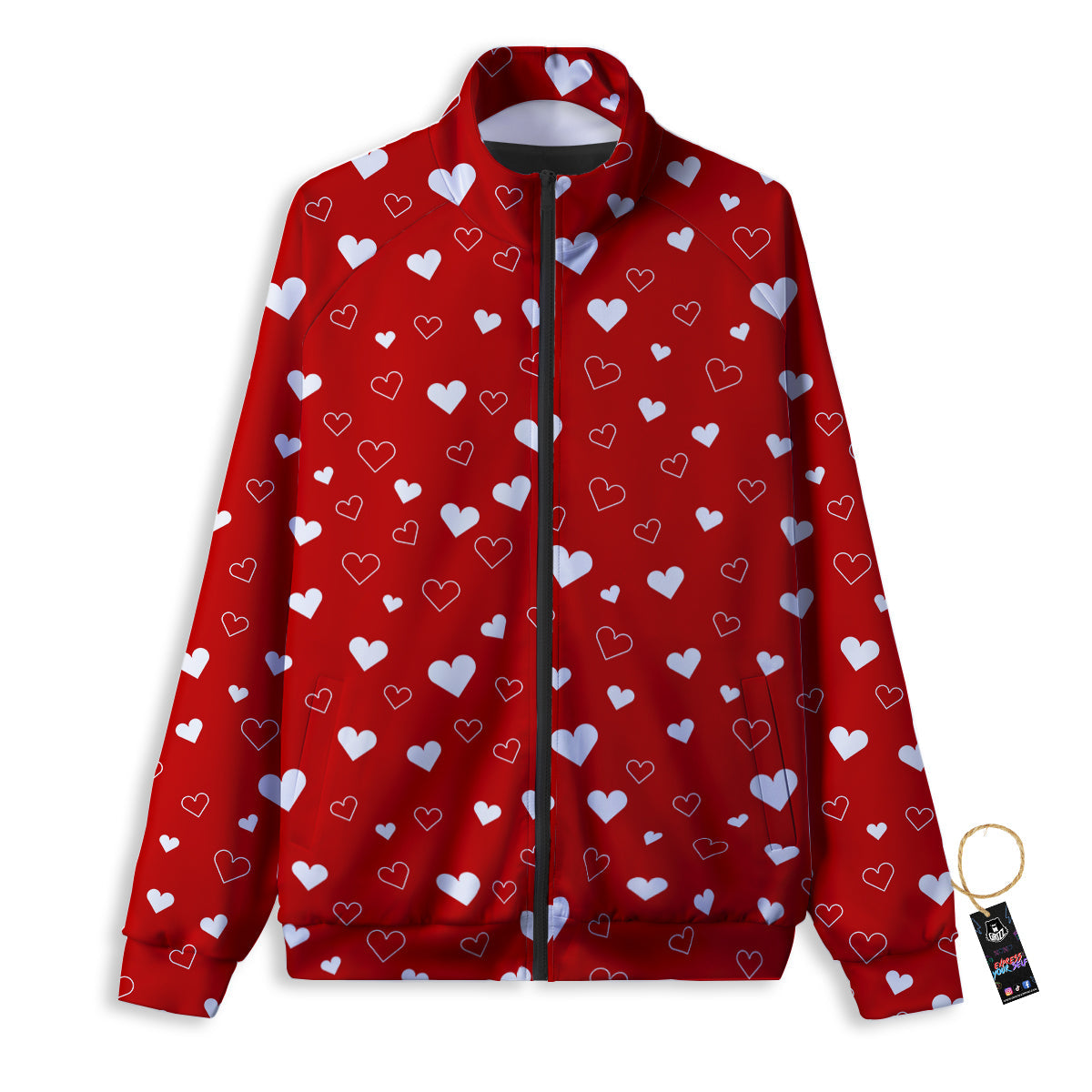 Remembrance Poppy Day Print Track Jacket-grizzshop