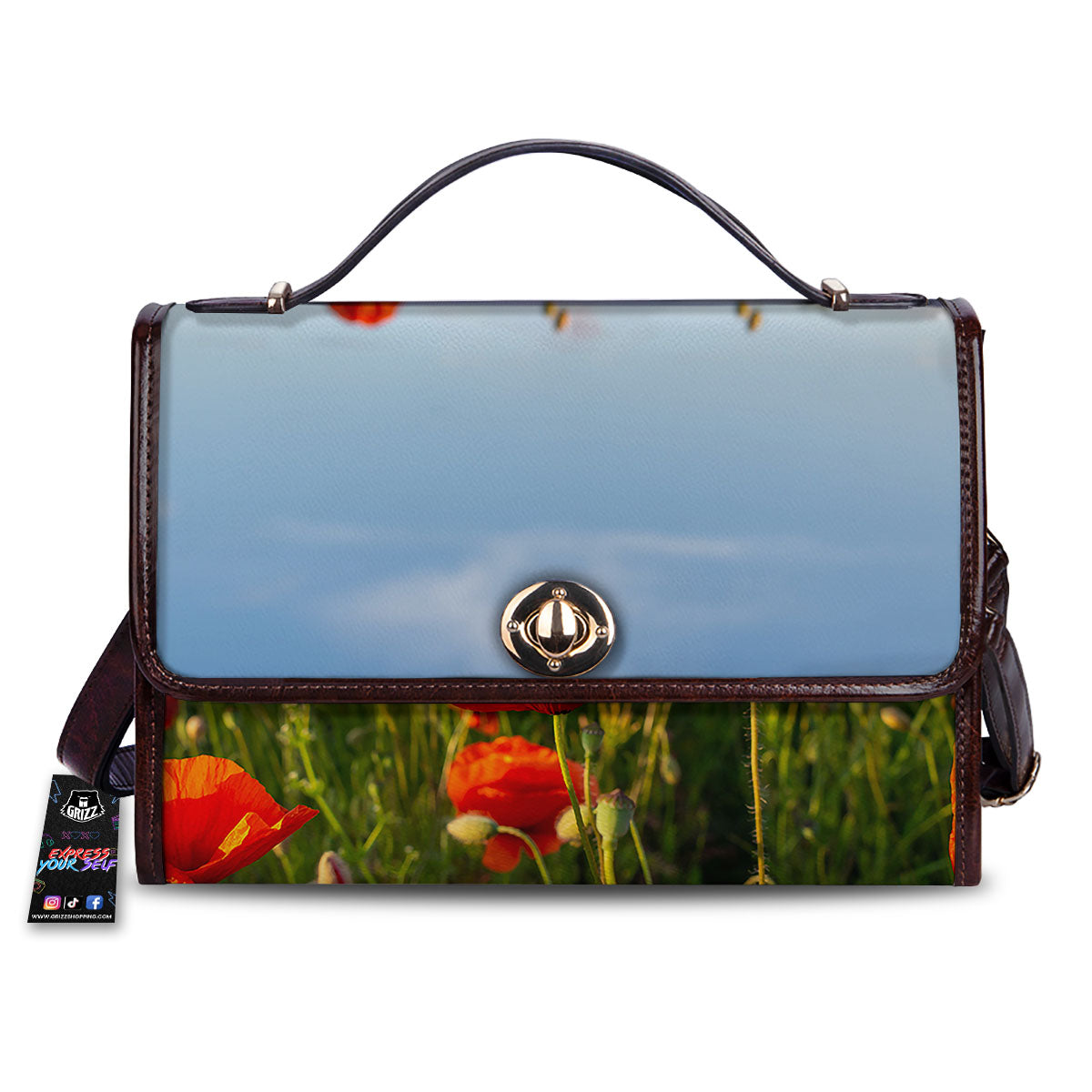 Remembrance Poppy Day Print Women's Satchel Bag