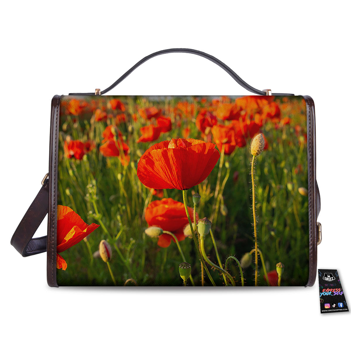 Remembrance Poppy Day Print Women's Satchel Bag