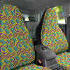 Retro Cassette And Earphones Print Pattern Car Seat Covers-grizzshop