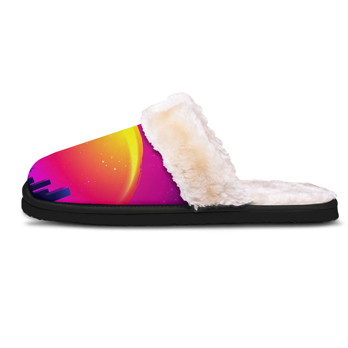 Retro City Sunrise Print Slippers-grizzshop