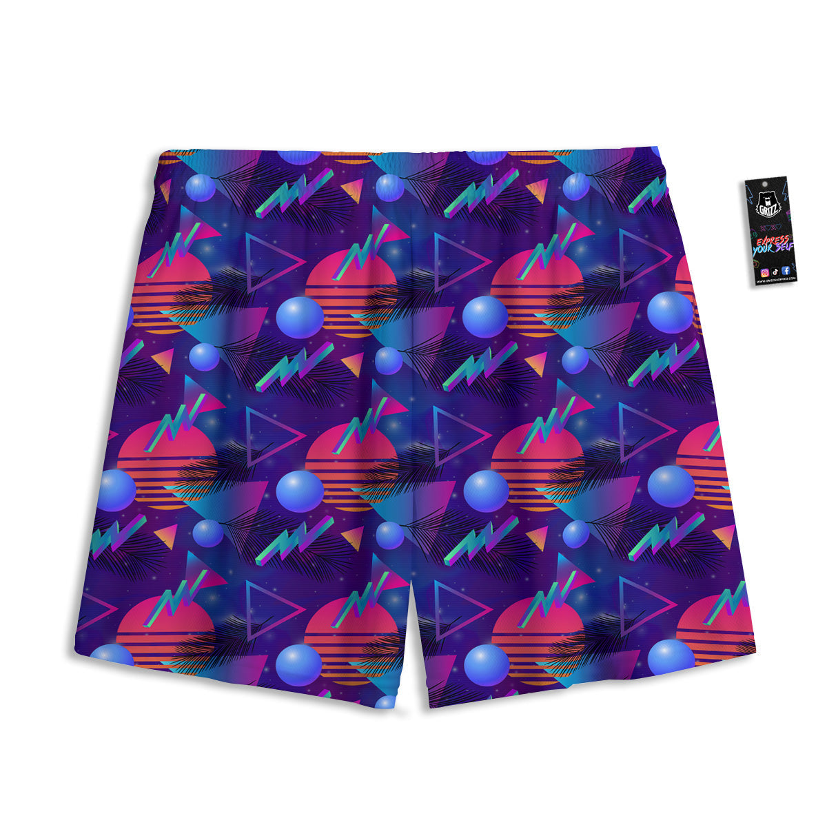 Skull Girly Emo Print Pattern Mesh Shorts