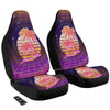 Retro Futuristic Palms Summer Time Print Car Seat Covers-grizzshop