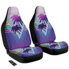 Retro Futuristic Palms Tree Print Car Seat Covers-grizzshop