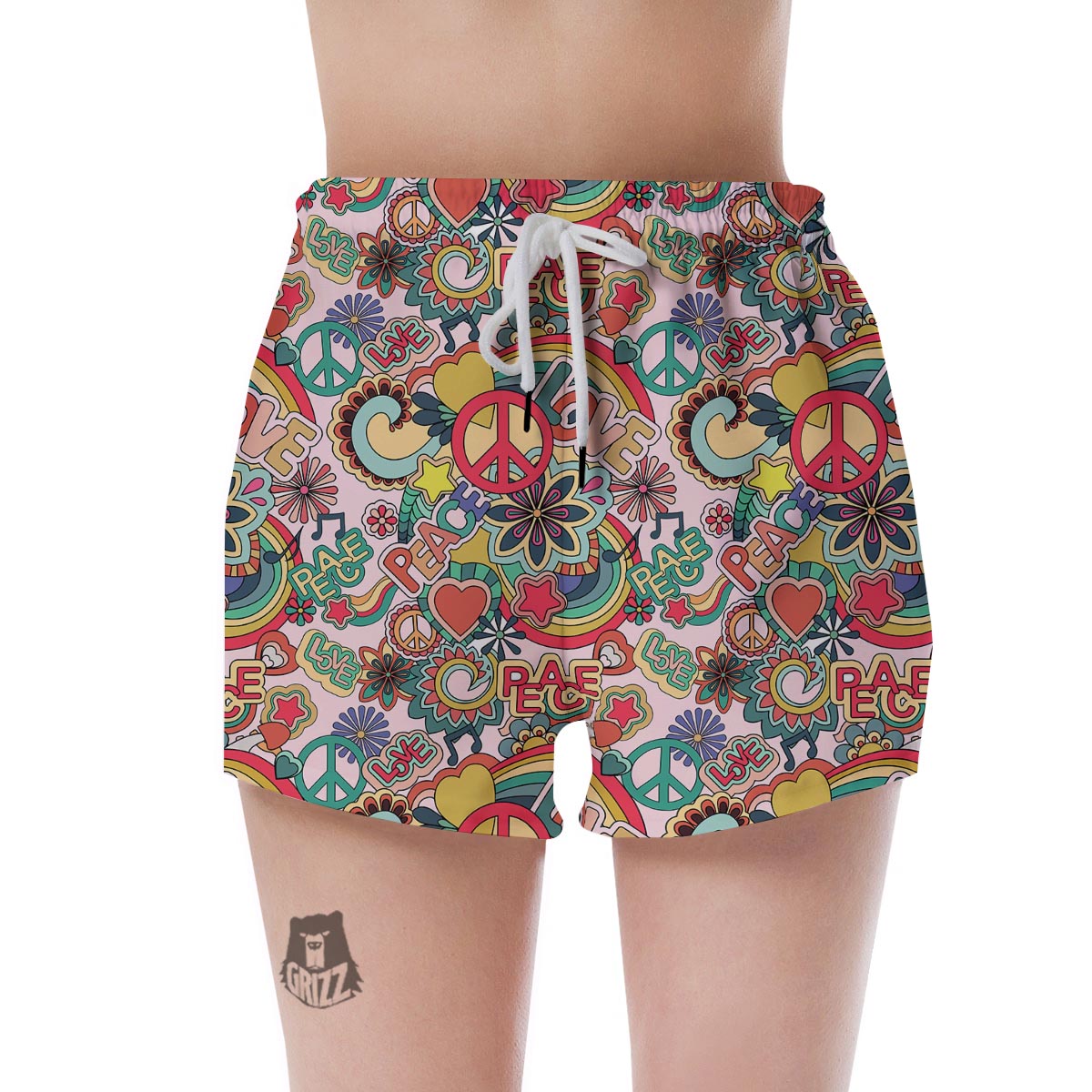 Retro Hippie Women's Shorts-grizzshop