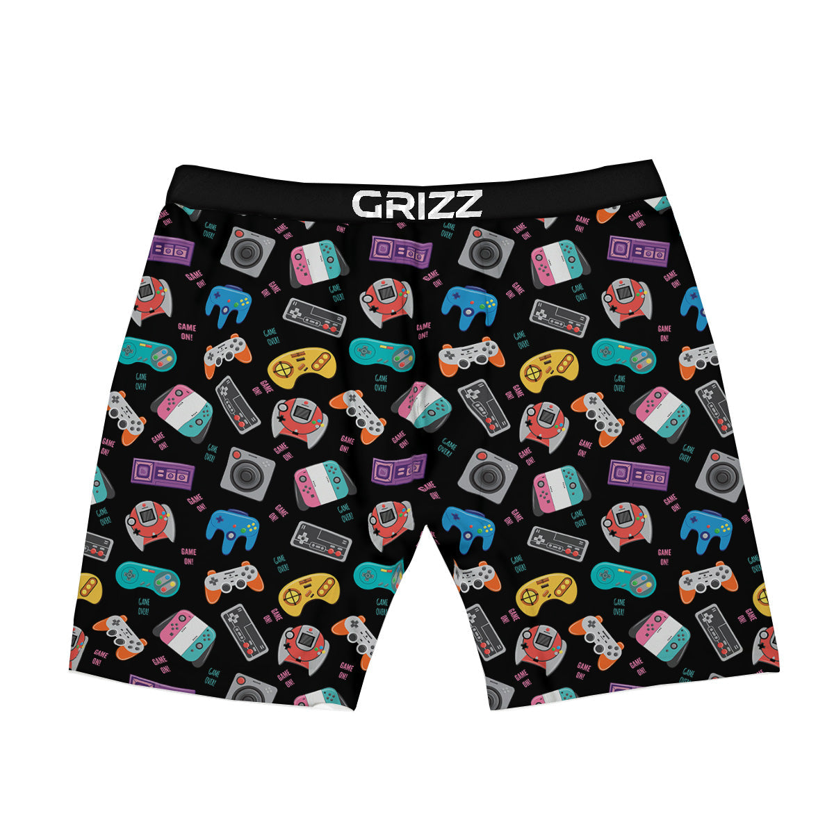 Retro Video Game Controller Print Pattern Boxer Briefs-grizzshop