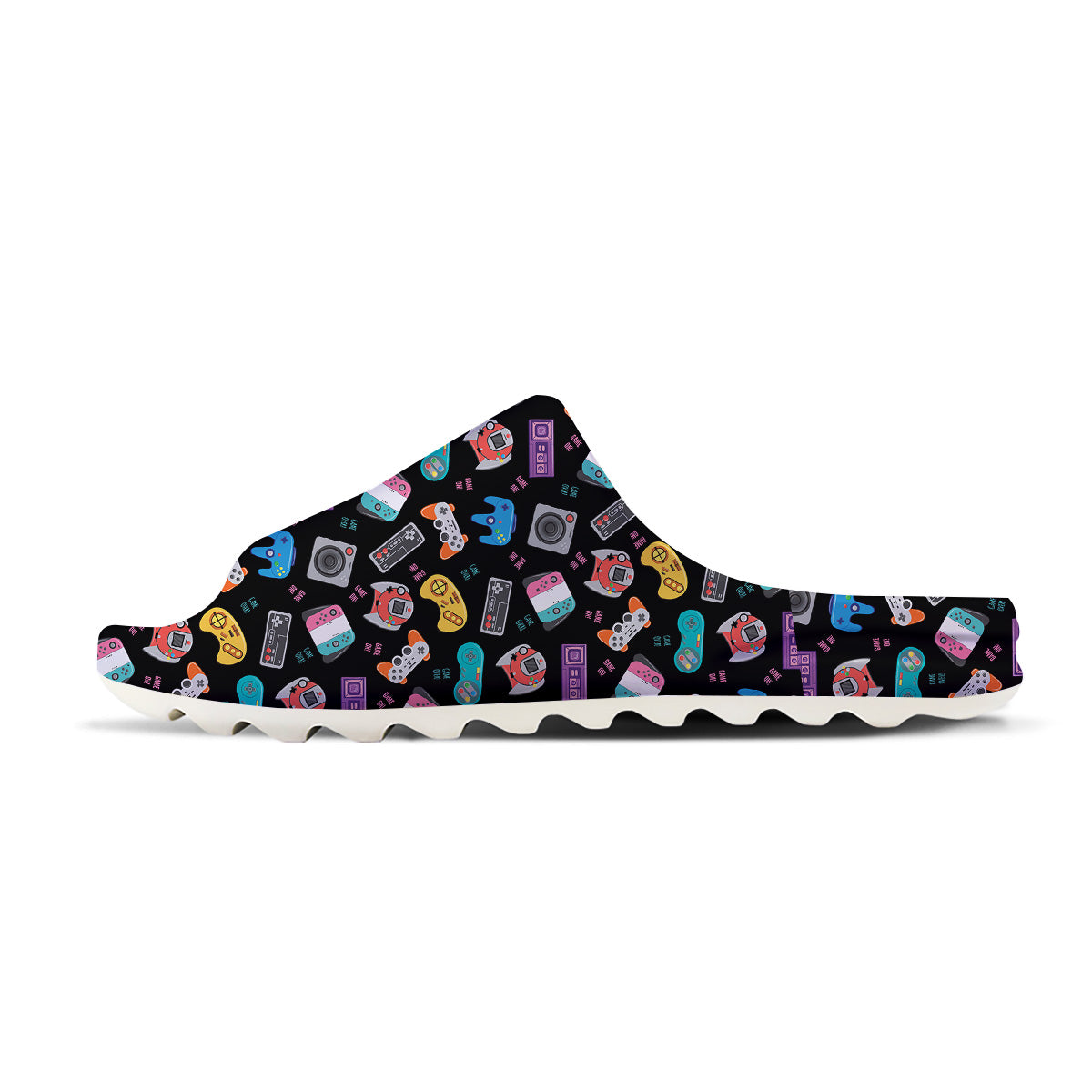 Retro Video Game Controller Print Pattern Sandals-grizzshop