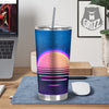 Retro Vintage Sun Print Tumbler-grizzshop