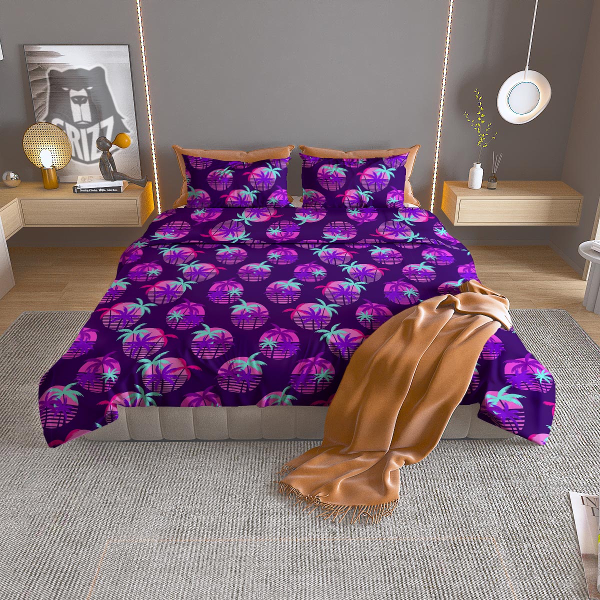 Red White And Black Argyle Print Pattern Duvet Cover Bedding Set
