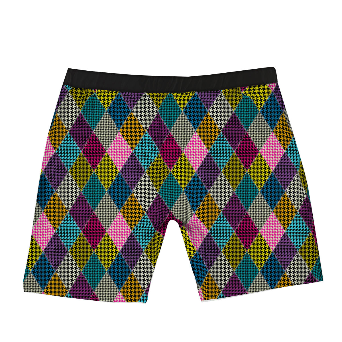 Rhombuses Houndstooth Colorful Print Pattern Boxer Briefs-grizzshop