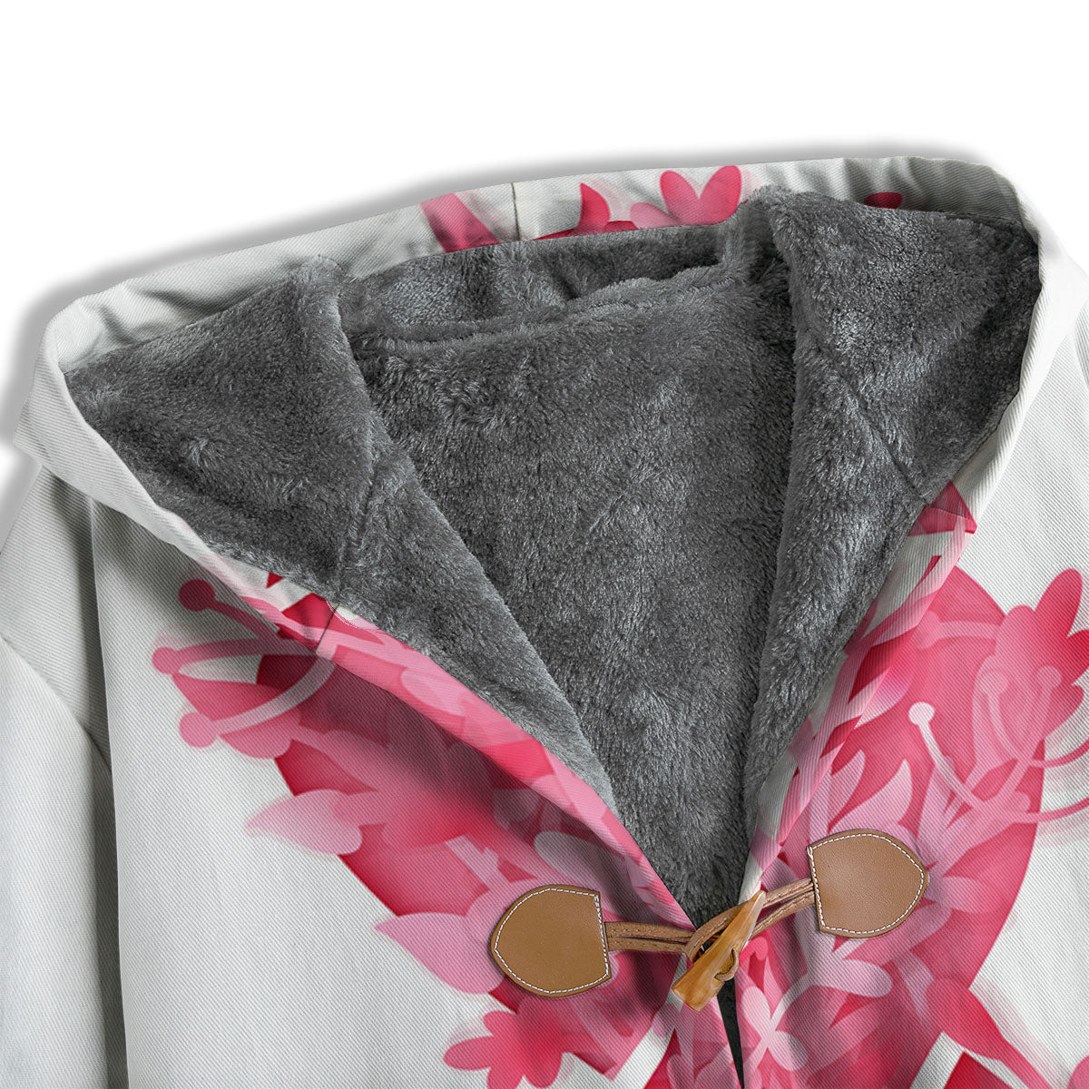 Ribbon Flower Pink Breast Cancer Print Men's Windbreaker Jacket-grizzshop