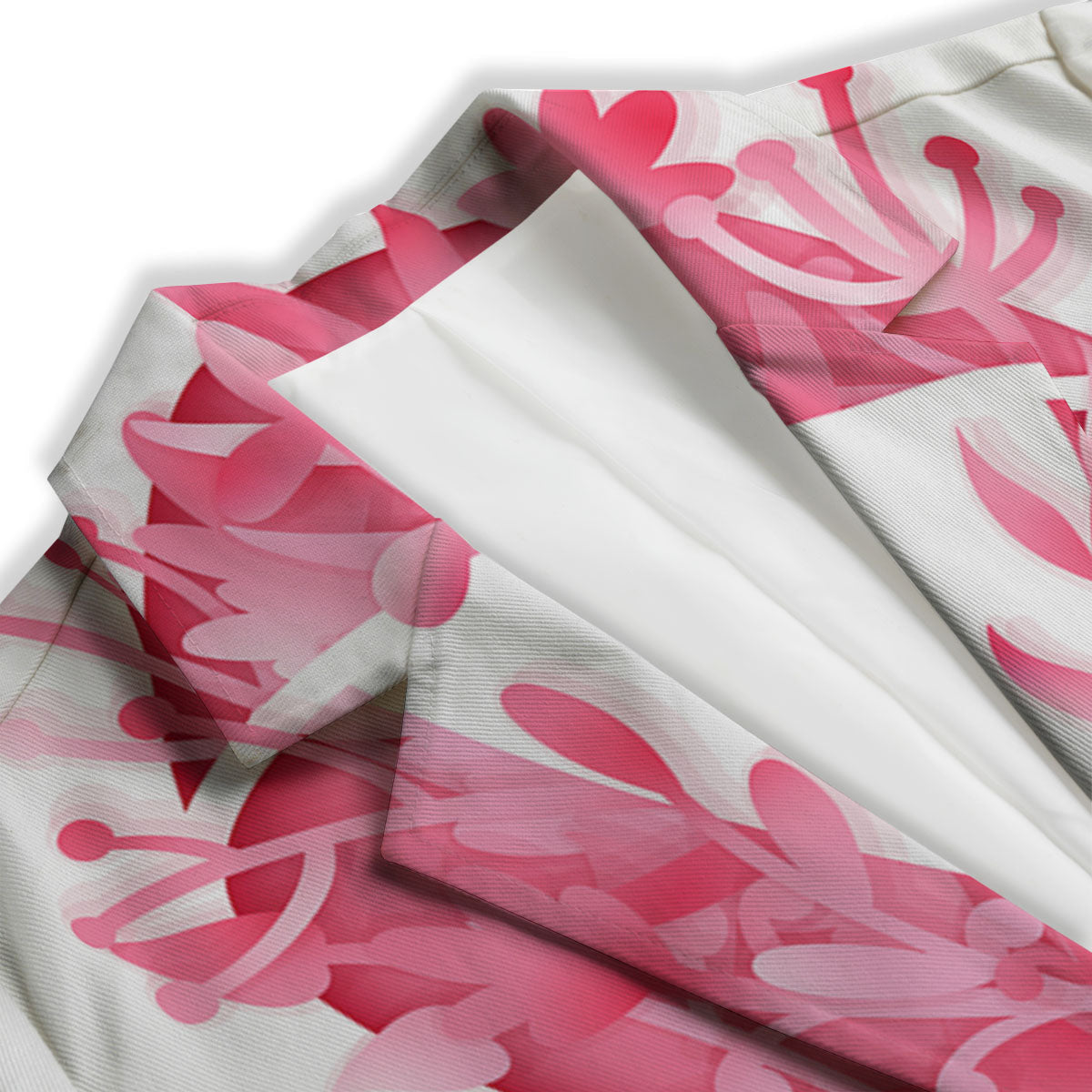 Ribbon Flower Pink Breast Cancer Print Women's Blazer-grizzshop