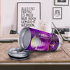 Riding Motorcycle Retro Purple Print Tumbler-grizzshop