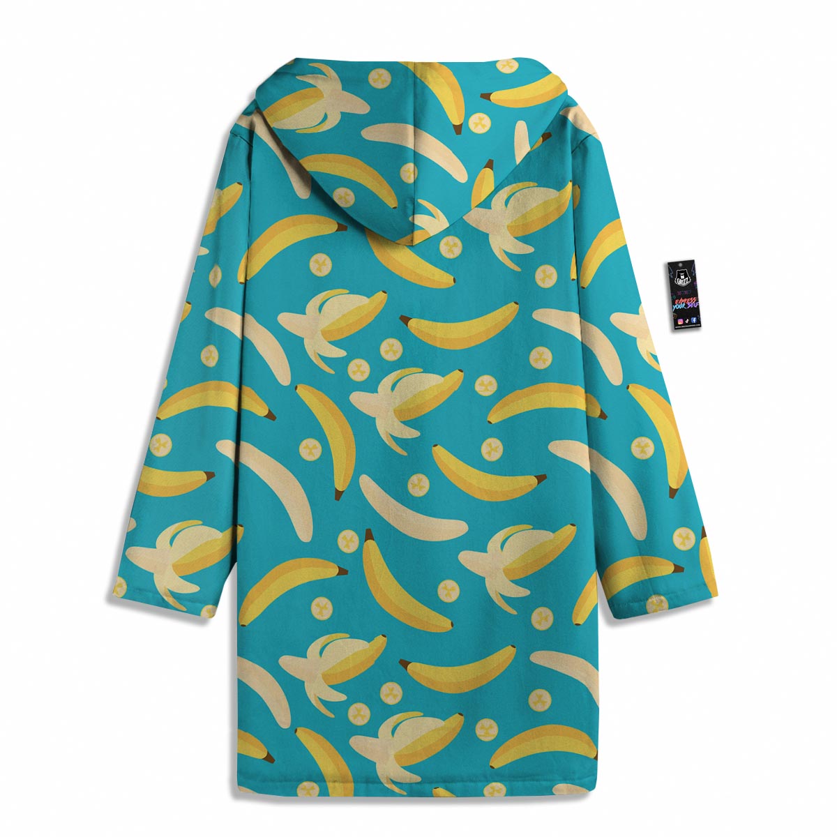 Ripe Banana Print Pattern Men's Windbreaker Jacket-grizzshop