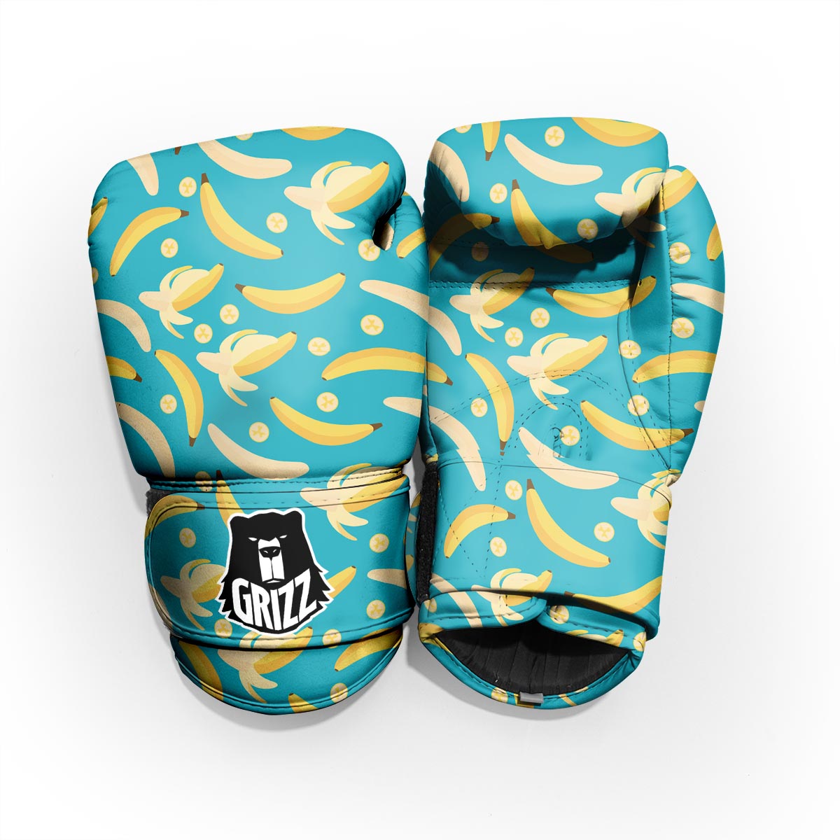 Ripe Banana Print Pattern Pro Boxing Glove