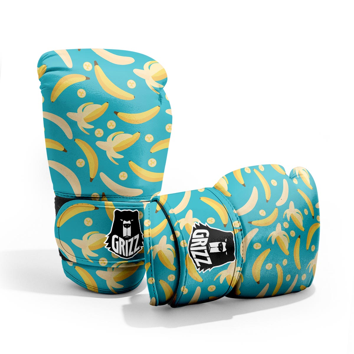 Ripe Banana Print Pattern Pro Boxing Glove