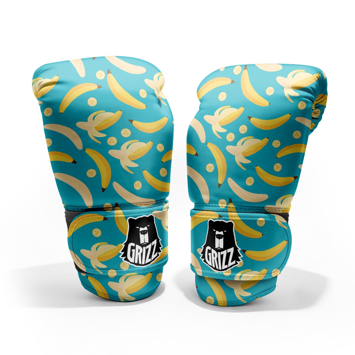 Ripe Banana Print Pattern Pro Boxing Glove