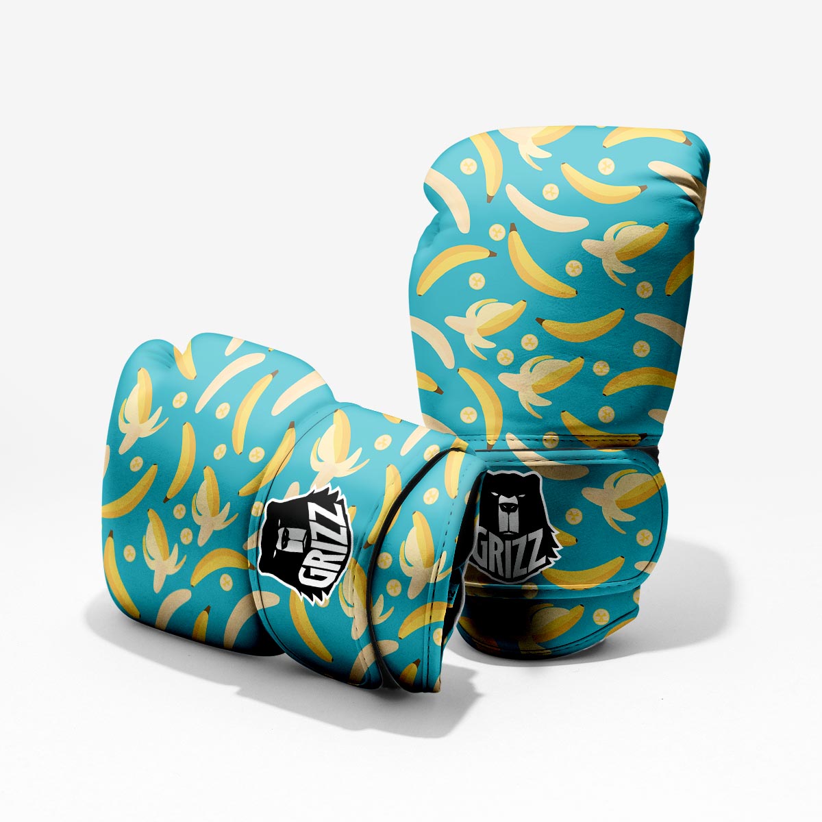 Ripe Banana Print Pattern Pro Boxing Glove