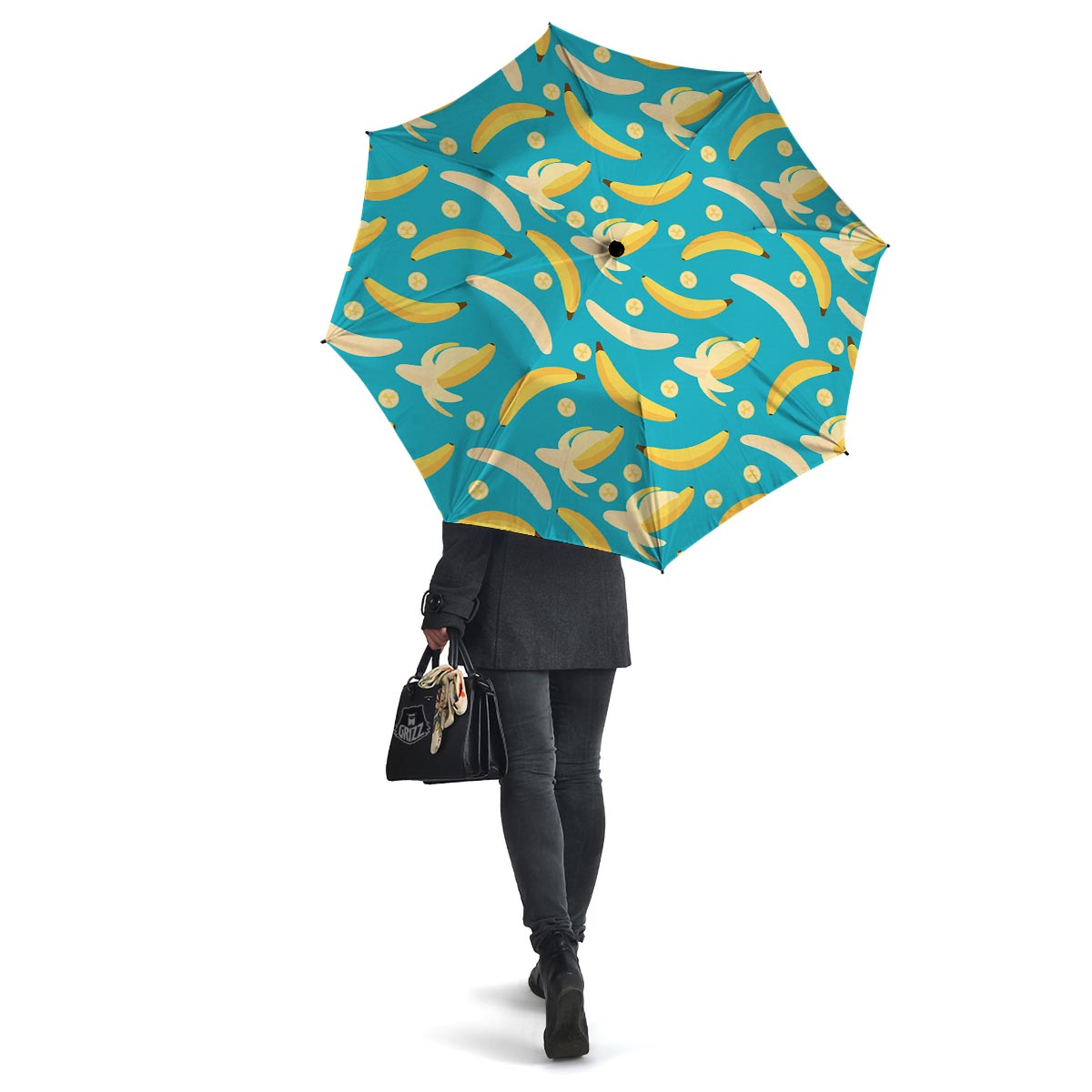 Ripe Banana Print Pattern Umbrella-grizzshop