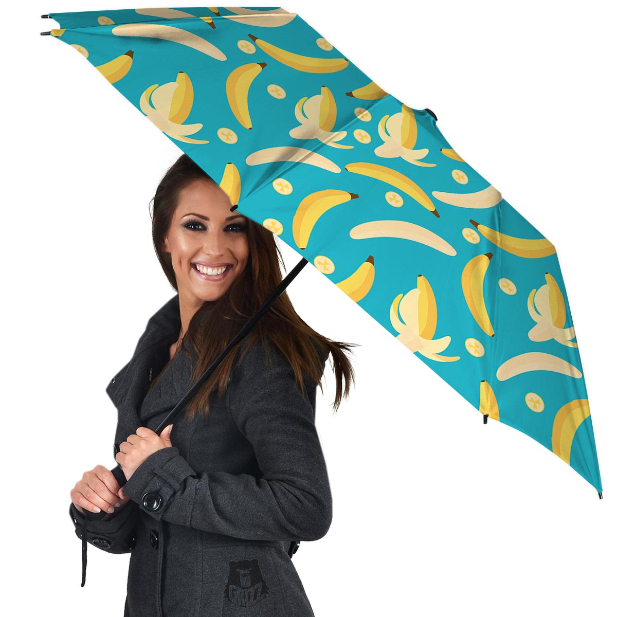 Ripe Banana Print Pattern Umbrella-grizzshop