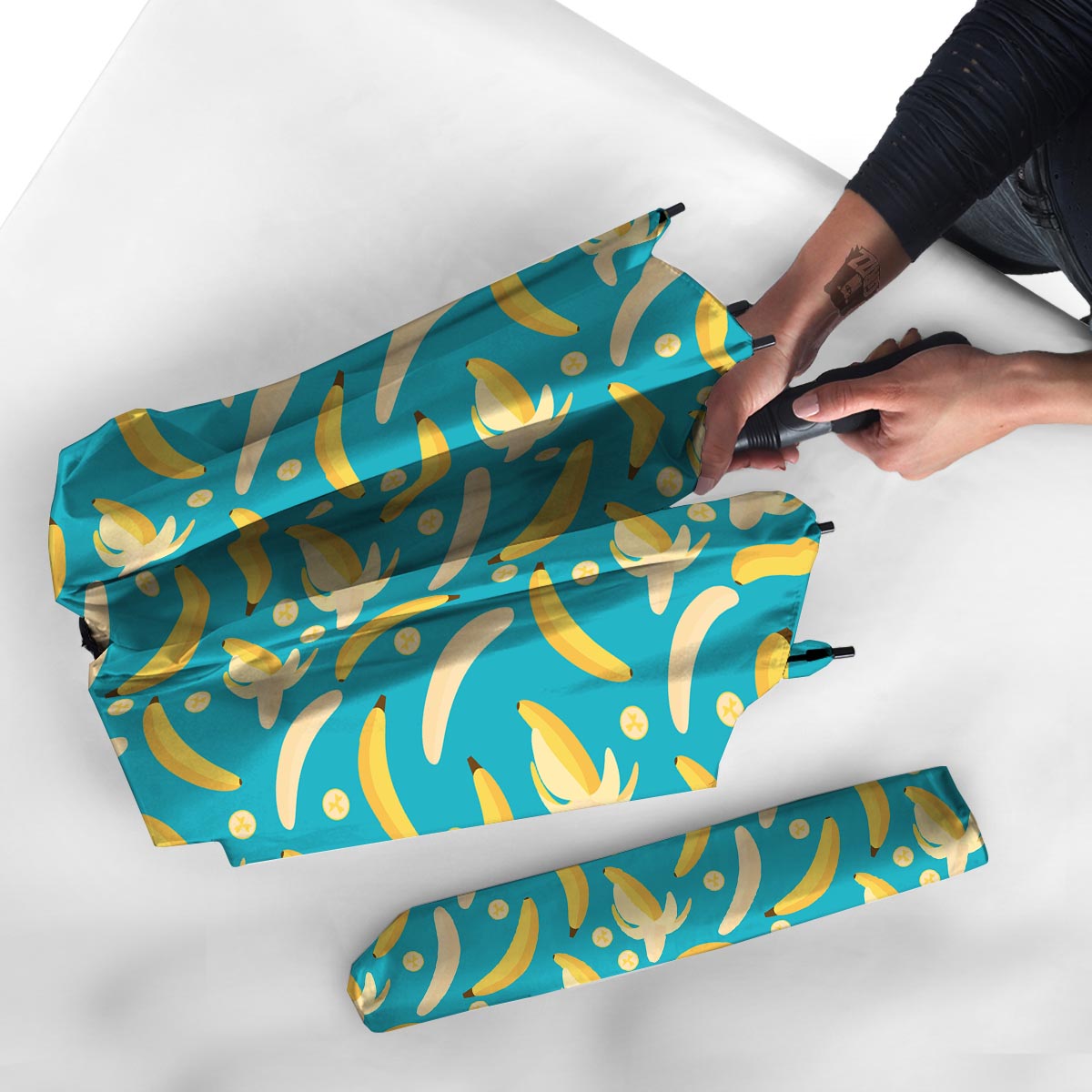 Ripe Banana Print Pattern Umbrella-grizzshop