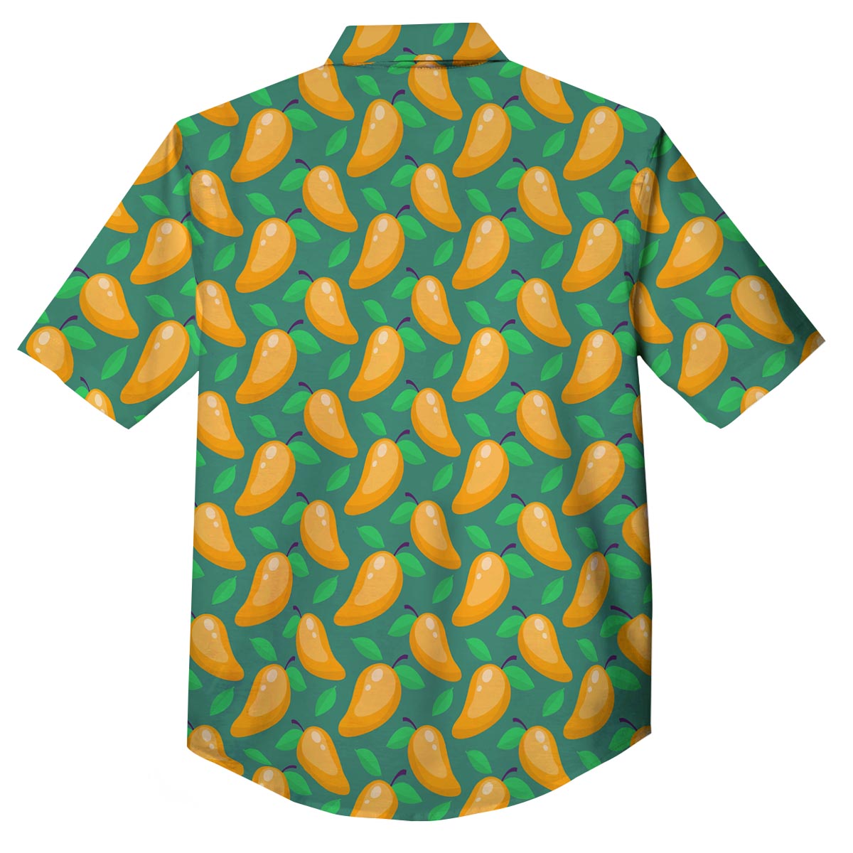 Ripe Mango Fruit Print Pattern Button Up Shirt-grizzshop
