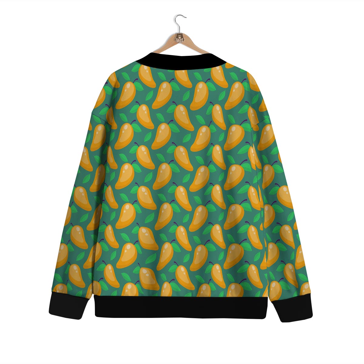 Ripe Mango Fruit Print Pattern Cardigan-grizzshop
