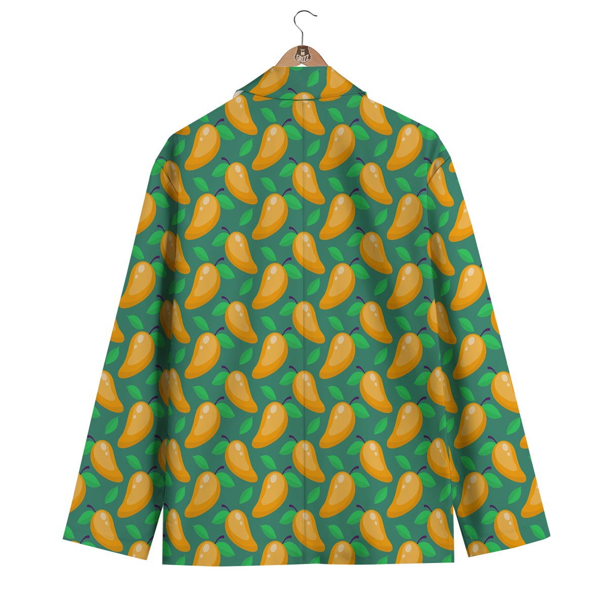 Ripe Mango Fruit Print Pattern Men's Blazer-grizzshop