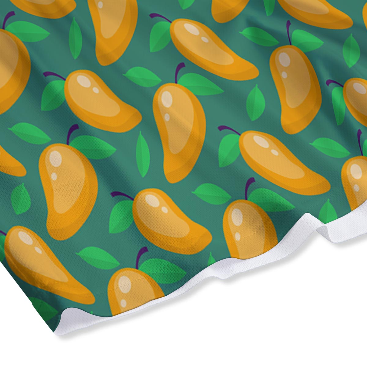 Ripe Mango Fruit Print Pattern Mesh Shorts-grizzshop
